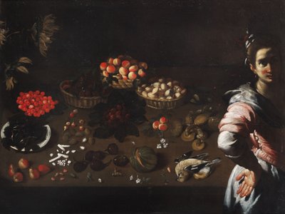 Natura morta con domestica da Bernardo Strozzi